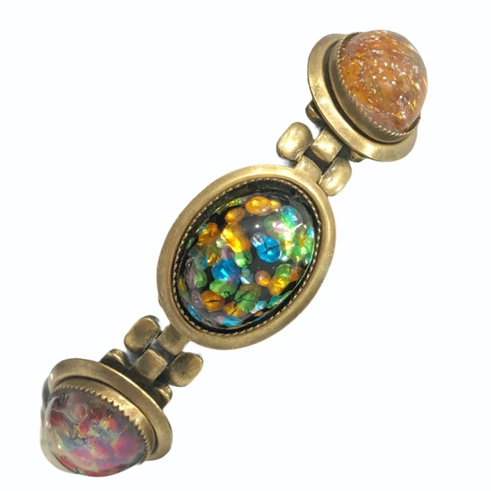 MULTI COLOR CONFETTI ACRYLIC LINK BRACELET